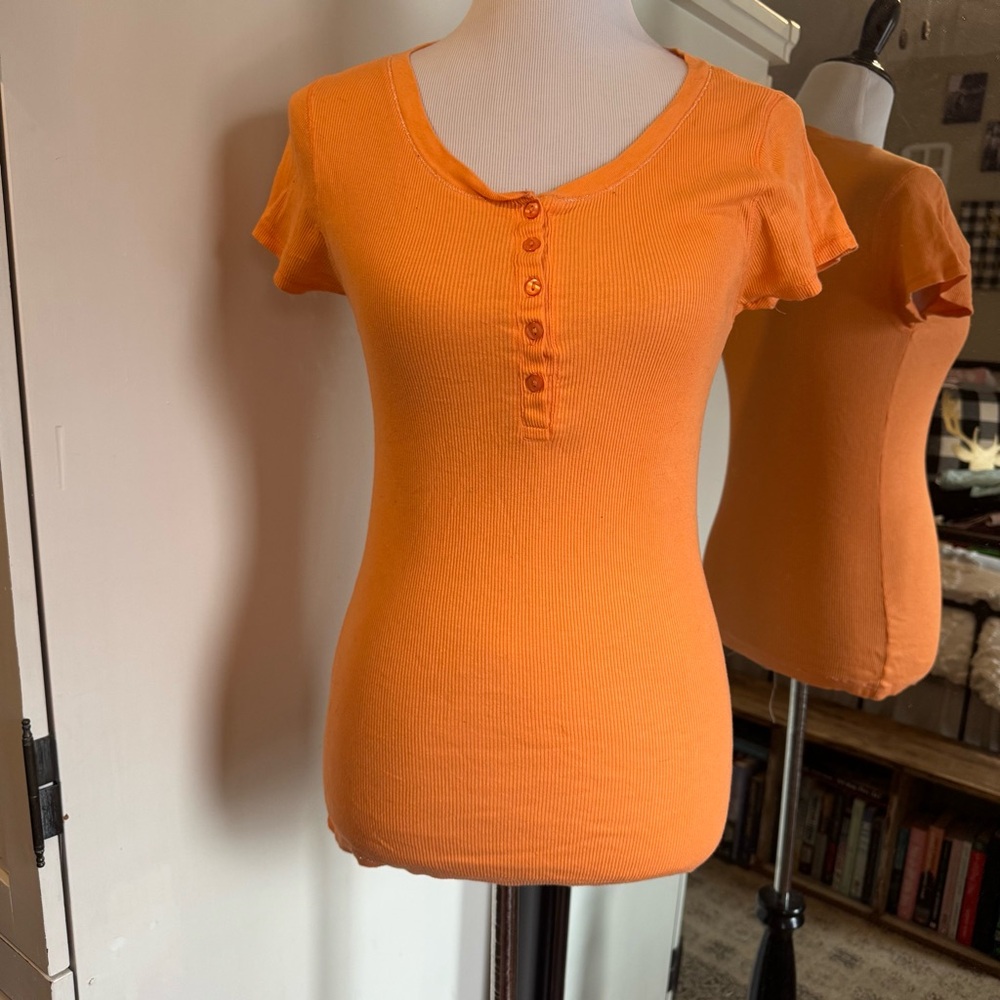 Expressions Lingerie XL Orange Tee Shirt